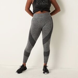 SEAMLESS HIGH WAIST WORKOUT TIGHT IN FULL LENGTH in Navy Pink Medium